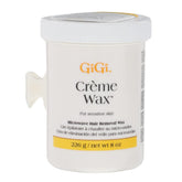 GIGI crème wax face and body microwavable jar ideal for at-home waxing.