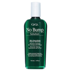 GIGI No Bump bottle pour shows travel-friendly post-removal care.