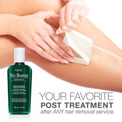 GIGI No Bump formula with glycerin hydrates the outer skin.