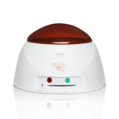 GiGi wax warmer exterior in stainless steel for professional or home use.