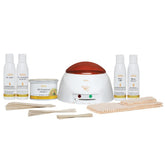 GIGI wax warmer starter kit with clear cover and light indicator for controlled heating.