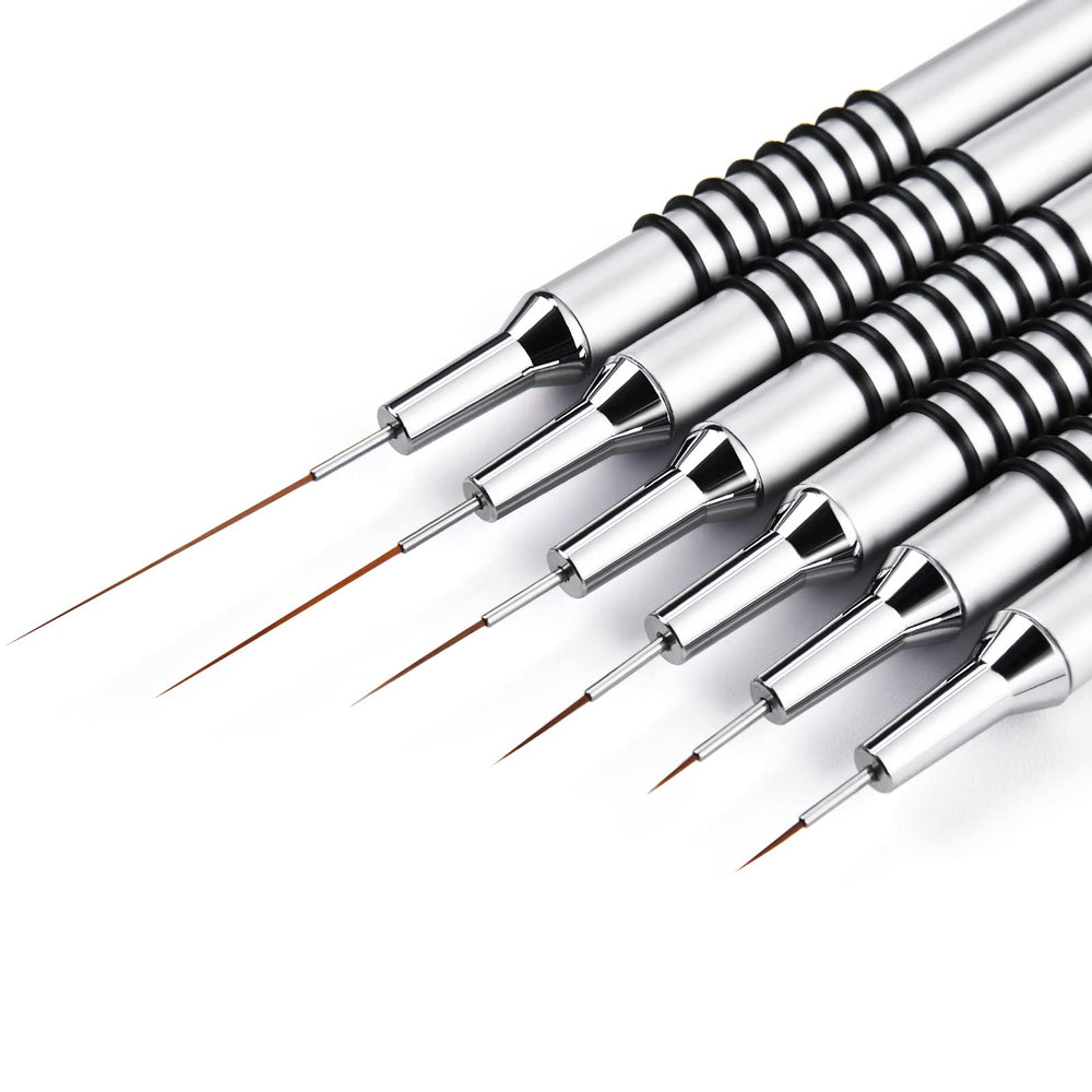 Giifnonnt nail art brush 5mm blue handle for precise lines and detailing.