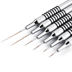 Giifnonnt nail art brush 5mm blue handle for precise lines and detailing.