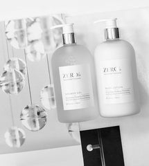 Gilchrist & Soames Zero% Shampoo label closeup communicates product clarity.