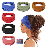 GiLi banda cabeza ancha para yoga: absorbe sudor y mantiene el cabello fuera de la cara.