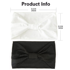 GiLi knotted headband black fashion shot; stylish and functional