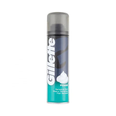 Gillette Classic Sensitive Skin foam bottle pour offering smooth, irritation-free shave