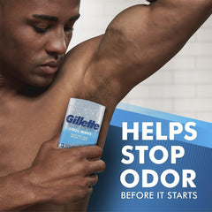 Gillette clear gel anti-white mark protection helps clothes stay clean.