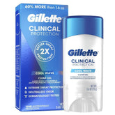 Gillette Clinical Protección gel claro 72h, protección duradera para el día a día.