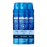 Gillette Arctic Ice dry spray bottle provides all-day protection and a refreshing scent.