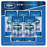 Gillette Endurance Clear Gel Deodorant Cool Wave packaging shows five-pack for daily freshness