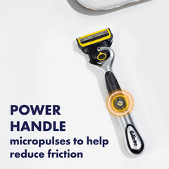 FlexBall handle on Gillette razor follows facial contours with precision