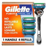 Gillette Fusion ProGlide handle flexball close-up showing contour adaptation for a smooth shave.