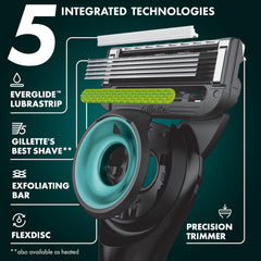 Gillette Labs 5-blade cartridge for smooth, efficient shaving.