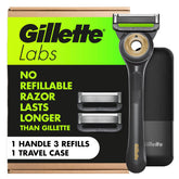 GilletteLabs exfoliating bar handle showing built-in exfoliation feature