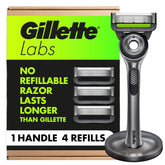 GilletteLabs exfoliating-bar handle showing built-in exfoliating bar for smoother prep