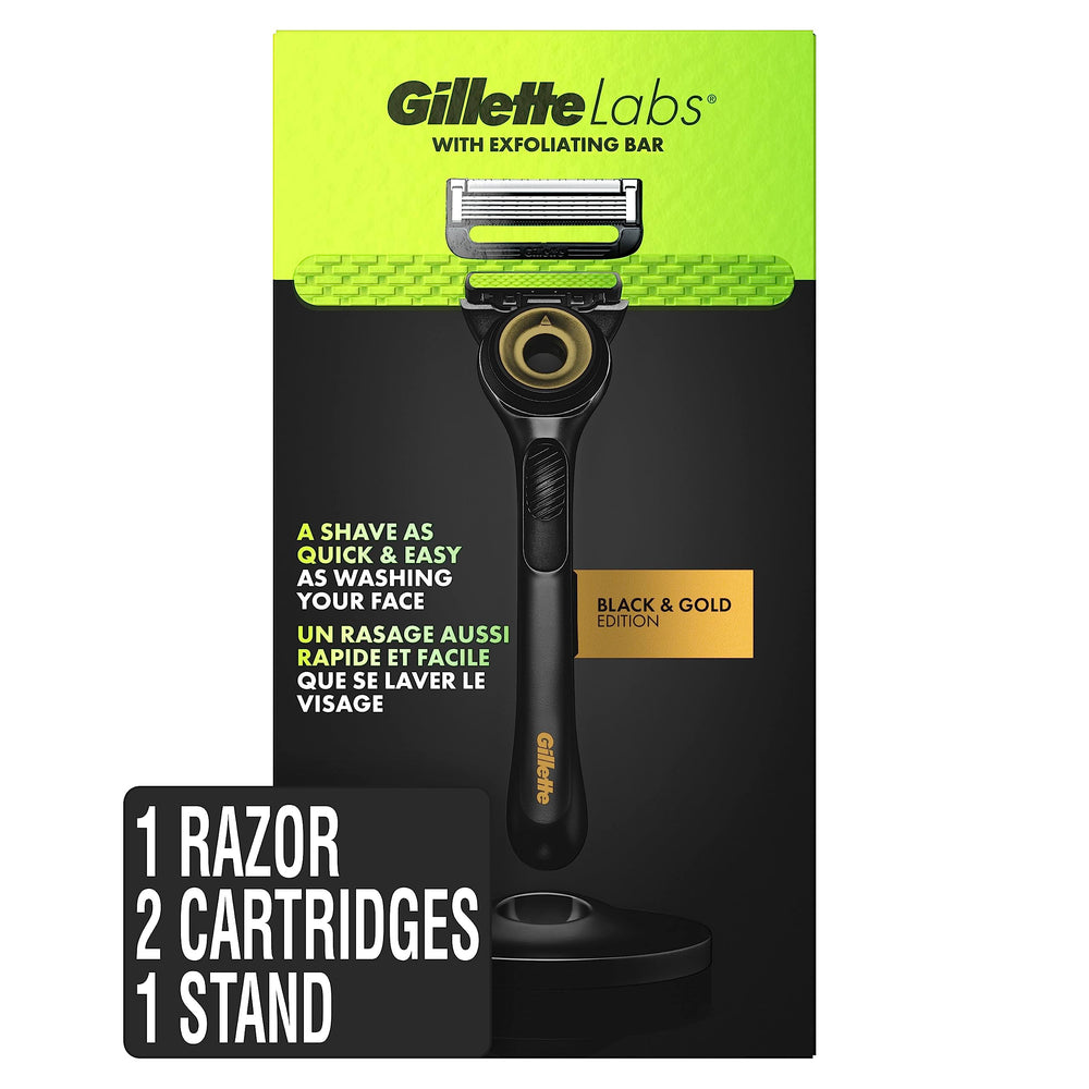 Gillette Labs exfoliating-bar-handle razor ready for a smoother prep shave