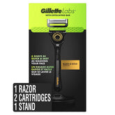 Gillette Labs exfoliating-bar-handle razor ready for a smoother prep shave