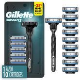 Gillette Mach3 razor handle with a comfortable grip for daily use