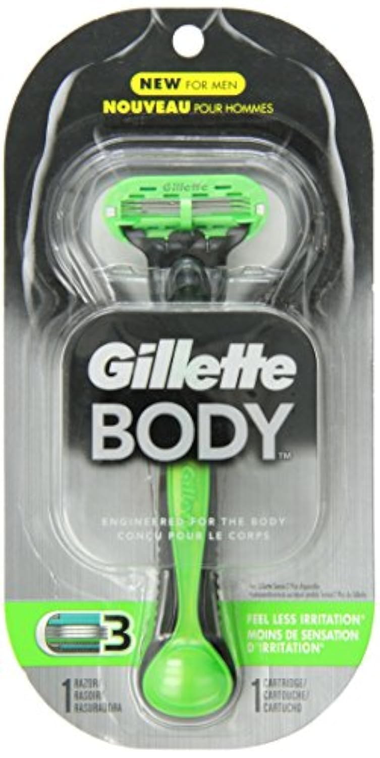 Gillette men's body razor for precise manscaping and smooth grooming results.