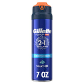 Gillette PRO Shaving Gel bottle front for a smooth, comfortable shave.