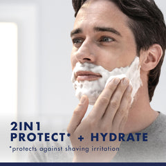 Gillette PRO Shaving Gel's protective formula shields skin from irritation.