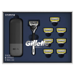 Gillette ProGlide Shield premium razor handle with ergonomic grip for a smooth shave.