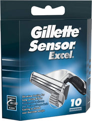 Gillette Sensor Excel blade assembly demonstrates self-adjusting blades for consistent glide