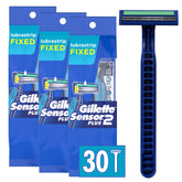 Gillette Sensor2 Plus fixed razor blue pack3 for a reliable shave.