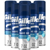 Gillette Series 3X gel pack shot highlights hydration and protection in a rust-free can