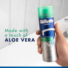 Cooling effect of Gillette Series gel during a refreshing shave