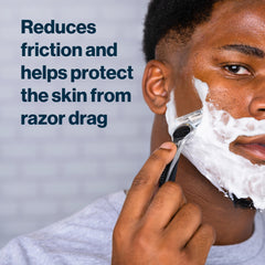 Gillette SkinGuard gel enriched with shea butter nourishes skin.