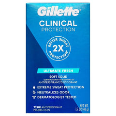 Gillette Ultimate All Day Fresh, botella multicolor, sensación de frescura para uso diario.