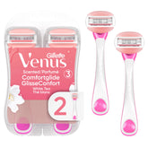 Gillette Venus ComfortGlide razor pack, ready for convenient everyday use.