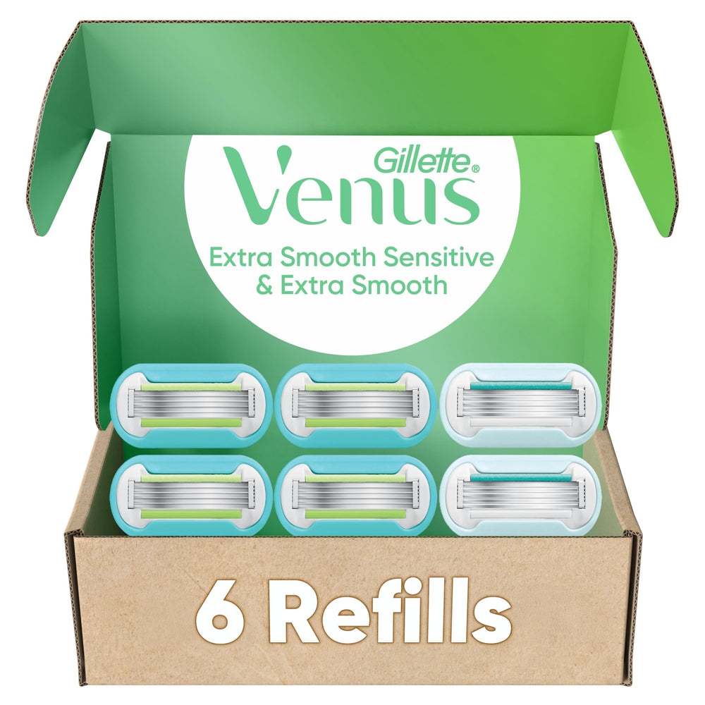 Gillette Venus Extra Smooth refill cartridge offers a precise, close shave.