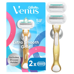 Gillette Venus Extra Smooth Sensitive Gold handle with smooth glide for sensitive skin
