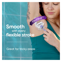 Gillette Venus five-diamond-blade refill for precise, comfortable shaving.