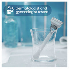 Gillette Venus Irritation Defense Bar close-up showing skin-friendly contact