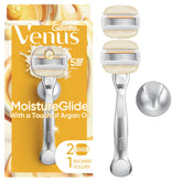 Gillette Venus Moistureglide 2in1 shave bar demonstrates hydrating lather for smooth skin