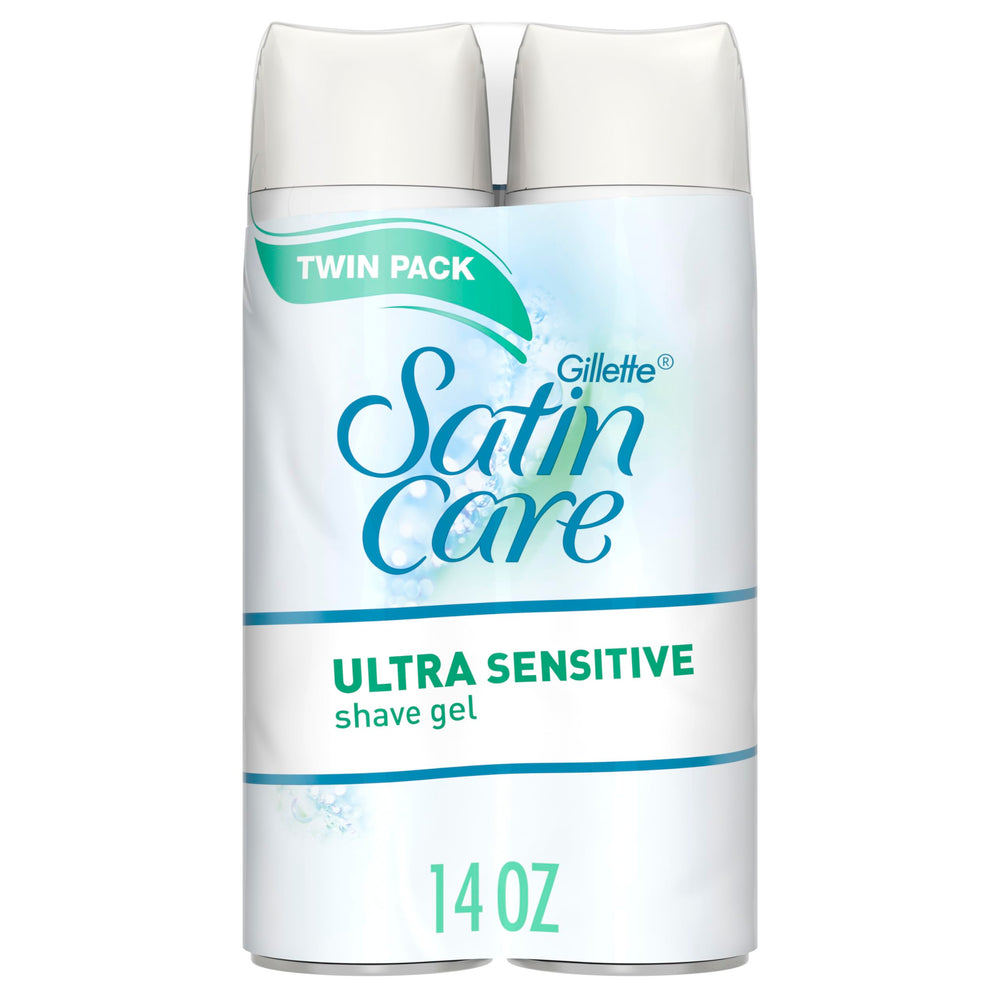 Gillette Venus Satin Care Ultra Sensitive gel tube delivering gentle shaving glide