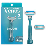 Gillette Venus Smooth Razor handle with ergonomic grip for comfortable shaving.