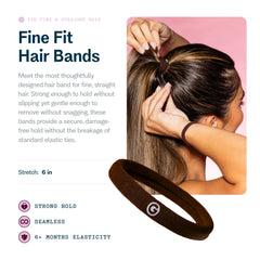 Bandas elásticas para cabello delicado que aseguran trenza sin enganches, GIMME Beauty.