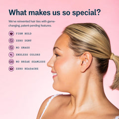 GIMME Bandas slim-fit para cabello extra fino, sujeción suave.