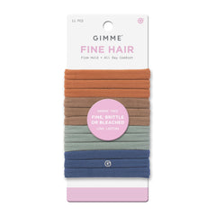 Bandas GIMME Beauty para cabello fino sin dentado, soporte suave para uso diario.