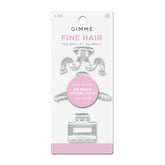 GIMME Beauty Fine Hair Claw Clip clear, showing secure hold for thin hair.