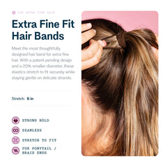 GIMME Beauty X-Fine Bandas, extremos de trenza para acabado limpio.
