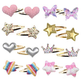 Gingbiss butterfly metal snap hair clip adds sparkle to daily hairstyles.