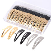 Gingbiss gold snap hair clip with storage box for daily styling.