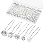 Gingbiss wedding pearl hair pin with a single pearl design for elegant bridal styling