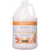 Ginger Lily Farms Botanicals Coco Mango conditioner bottle offers silky, hydrated hair after use.